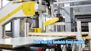 Dây chuyền sản xuất bảng điều khiển Sandwich Rock Wool PU