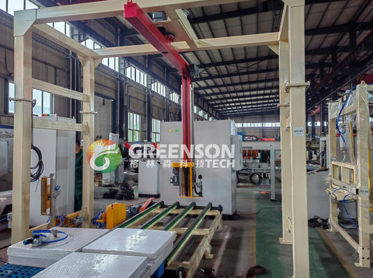 Giá tốt. Automatic 60x60cm PVC Coated Gypsum Ceiling Tile Making Machine with 1300mm Effective Laminating and 2-6 Million Sq.m/year Capacity trực tuyến