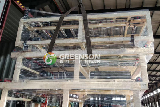 Giá tốt. Máy máy PVC phủ Gypsum Board với 1300mm chiều rộng sơn hiệu quả, 2-15m / phút tốc độ điều chỉnh và hệ thống PLC điều khiển điện cho Gypsum Production Line trực tuyến