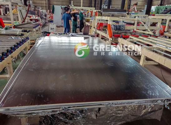 Giá tốt. Fully Automatic Lamination Machine for Fireproof Aluminium Foil Back Gypsum Ceiling Tiles with 1300mm Lamination Width trực tuyến