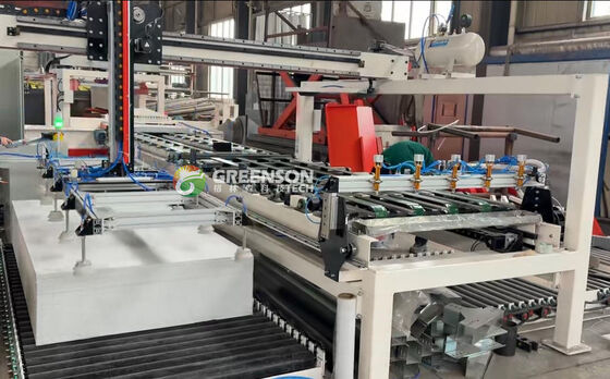 Giá tốt. Industrial Gypsum Board Saw Machine 3 Pieces/Minute Cutting Speed For 1200 Mm*2400 Mm Boards Dust Free Operation trực tuyến