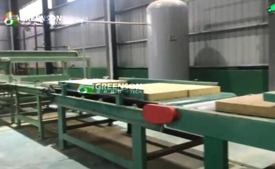 Giá tốt. Máy sản xuất tấm Rock Wool tự động với chiều rộng tấm 1200-2400mm, mật độ 80-200kg/m3 và điều khiển PLC cho độ chính xác trực tuyến