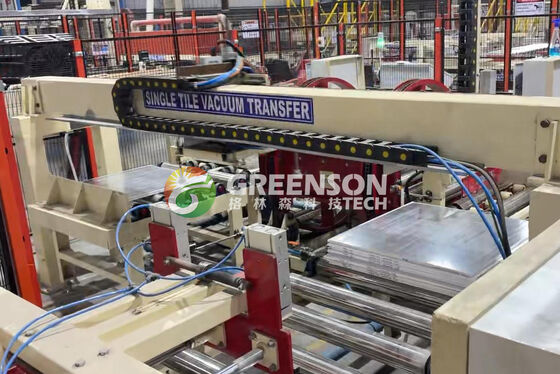 Giá tốt. Máy sản xuất sợi ván gipsum tự động với tốc độ sợi 15m/min và chiều rộng hiệu quả 1300mm cho gạch gạch cao tầng PVC trực tuyến