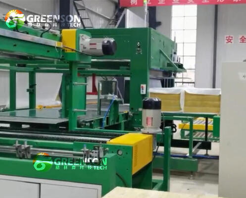 Dây chuyền sản xuất tấm len đá khoáng chất mật độ cao 40-150 Kg/m3 cho tường trang trí ngoại thất, công suất 10000-60000 tấn/năm và tổng công suất 200-300 KW