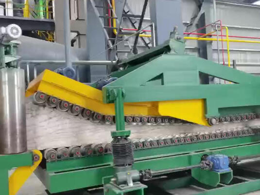 Dây chuyền sản xuất bông khoáng tự động với công suất 4-8 T/h, điều khiển PLC cho tấm cách nhiệt dày 30-200mm