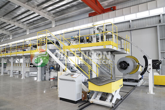 Giá tốt. Dây chuyền sản xuất tấm panel PU tự động hoàn toàn với công suất 300kW và chiều rộng có thể điều chỉnh trực tuyến