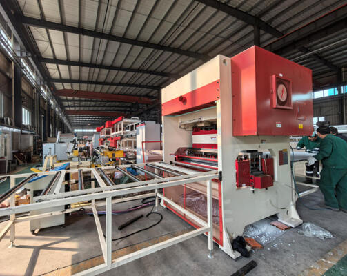 Giá tốt. Máy đục lỗ tấm thạch cao điều khiển bằng PLC với áp suất 200T và tốc độ 50 lần/phút để đục lỗ tấm chính xác trực tuyến