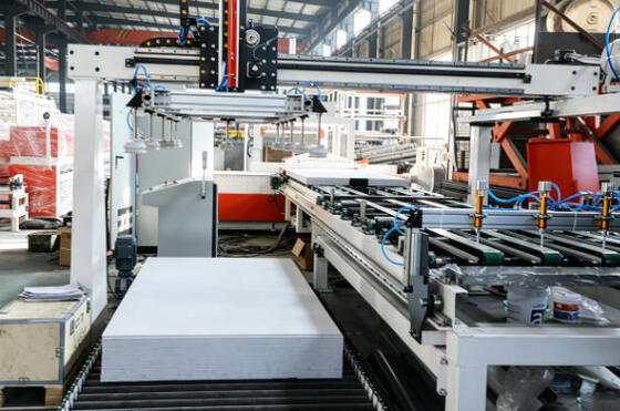 Máy cưa chân hỗ trợ tấm thạch cao được điều khiển bằng PLC